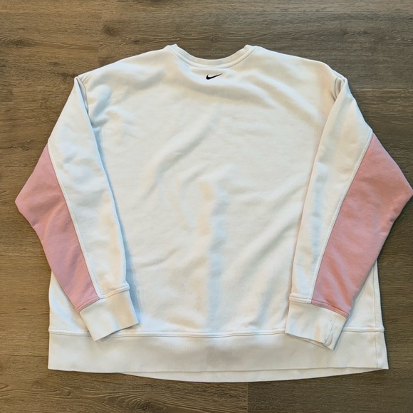 Nike Colorblock Plus Size Womens Crewneck Sweatshirt Retro 90s Style - Picture 11 of 13